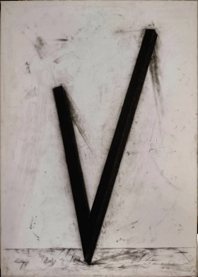 Bernar Venet, 28.5° Angle, 1989