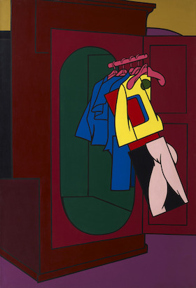 Valerio Adami, Studio per una camera d'Albergo, 1968