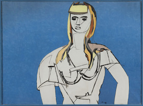 Jean Hélion, La fille aux cheveux jaunes , 1944