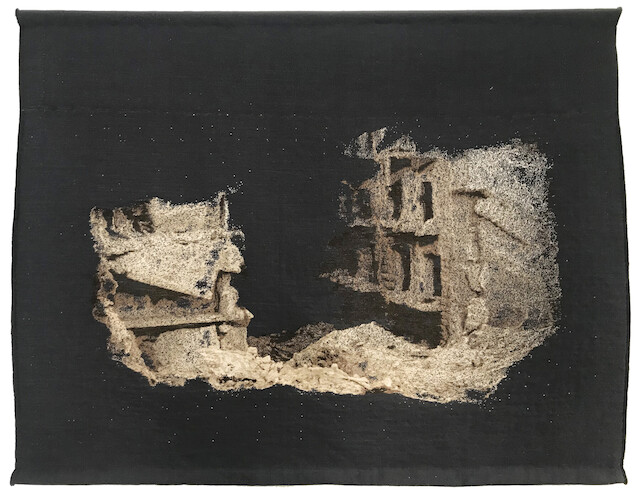 Thibault Brunet, Boîte noire, tapisserie #1, 2020