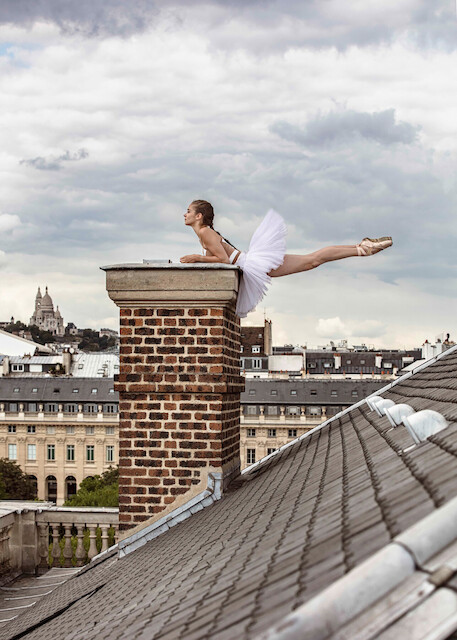 JR, Ballet, Palais Royal, Paris, France, 2020, 2020