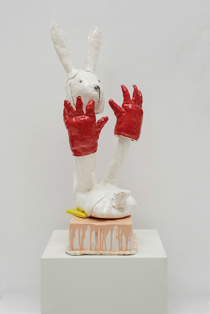 Luis Vidal, Rabbit Red Gloves, 2022