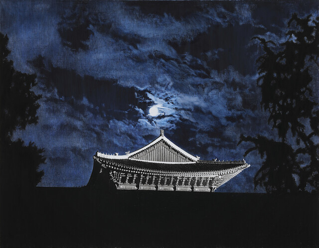 Sun-Joo Shin, Blue cloud(Gyeongbokgung Palace), 2021