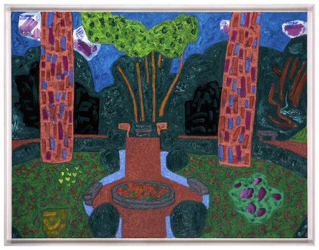 Vincent Bioulès, Le jardin des Béas en juillet 1968, 2023