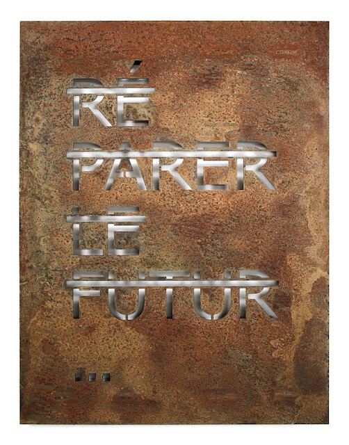 Rero, Untitled (RÉPARER LE FUTUR…), 2023
